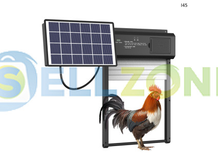 Αυτόματο άνοιγμα και κλείσιμο πόρτας κοτέτσιου με ηλιακό πάνελ – I45